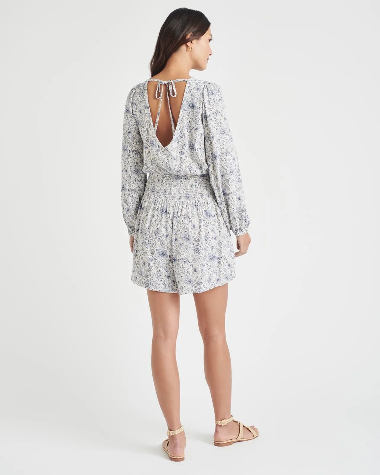 Splendid x Cella Jane Printed Smock Waist Romper