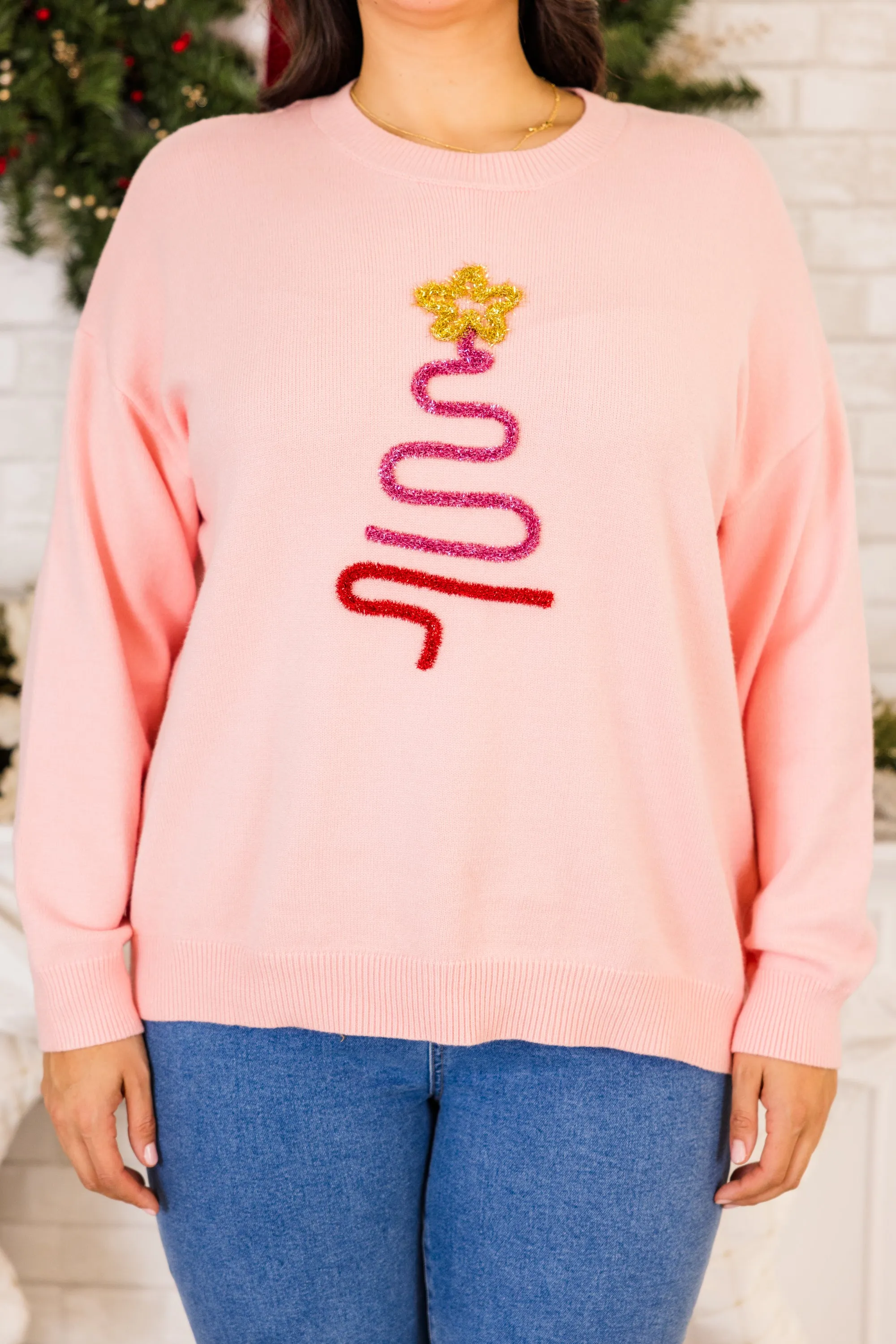 Star On The Top Sweater, Pink