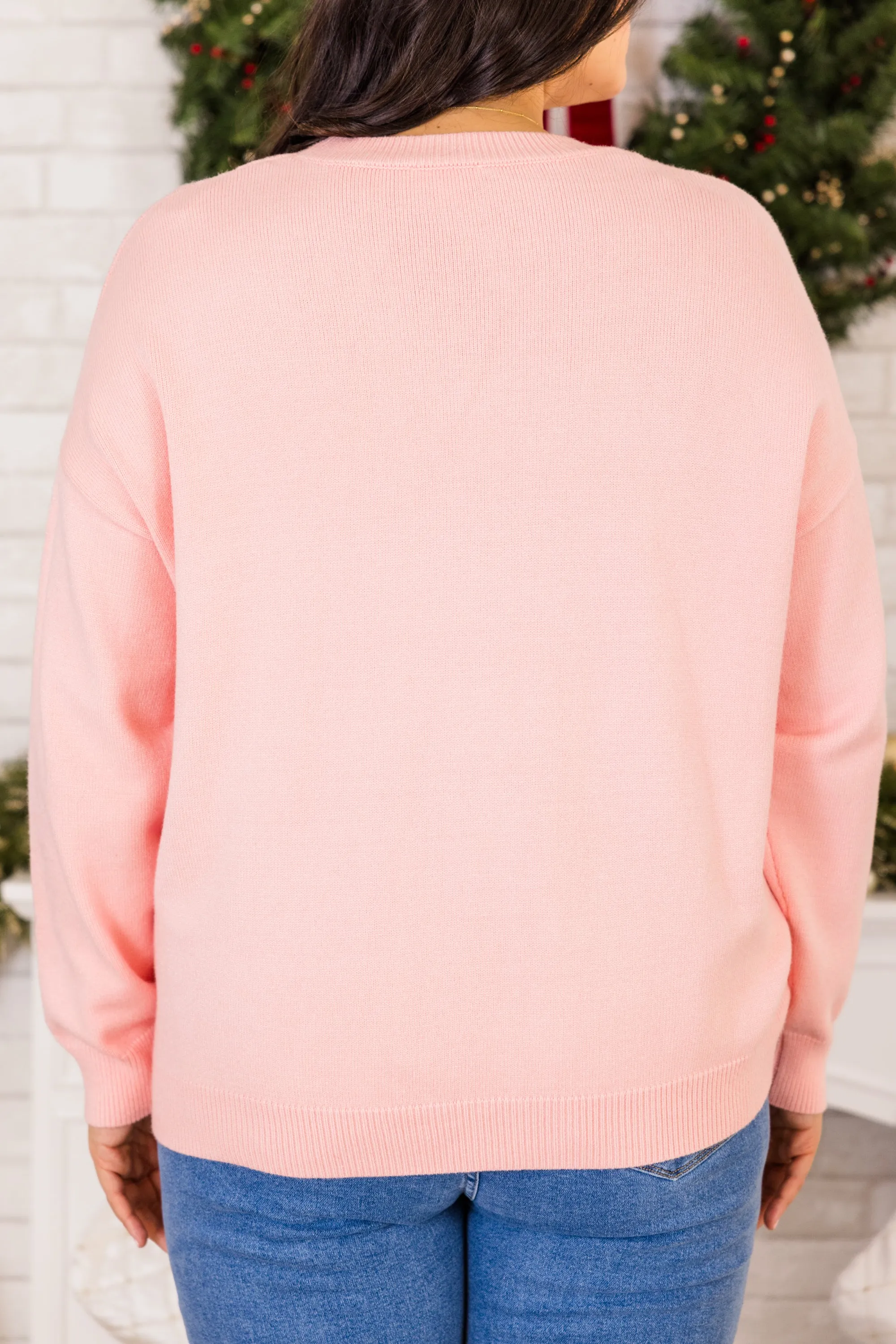 Star On The Top Sweater, Pink