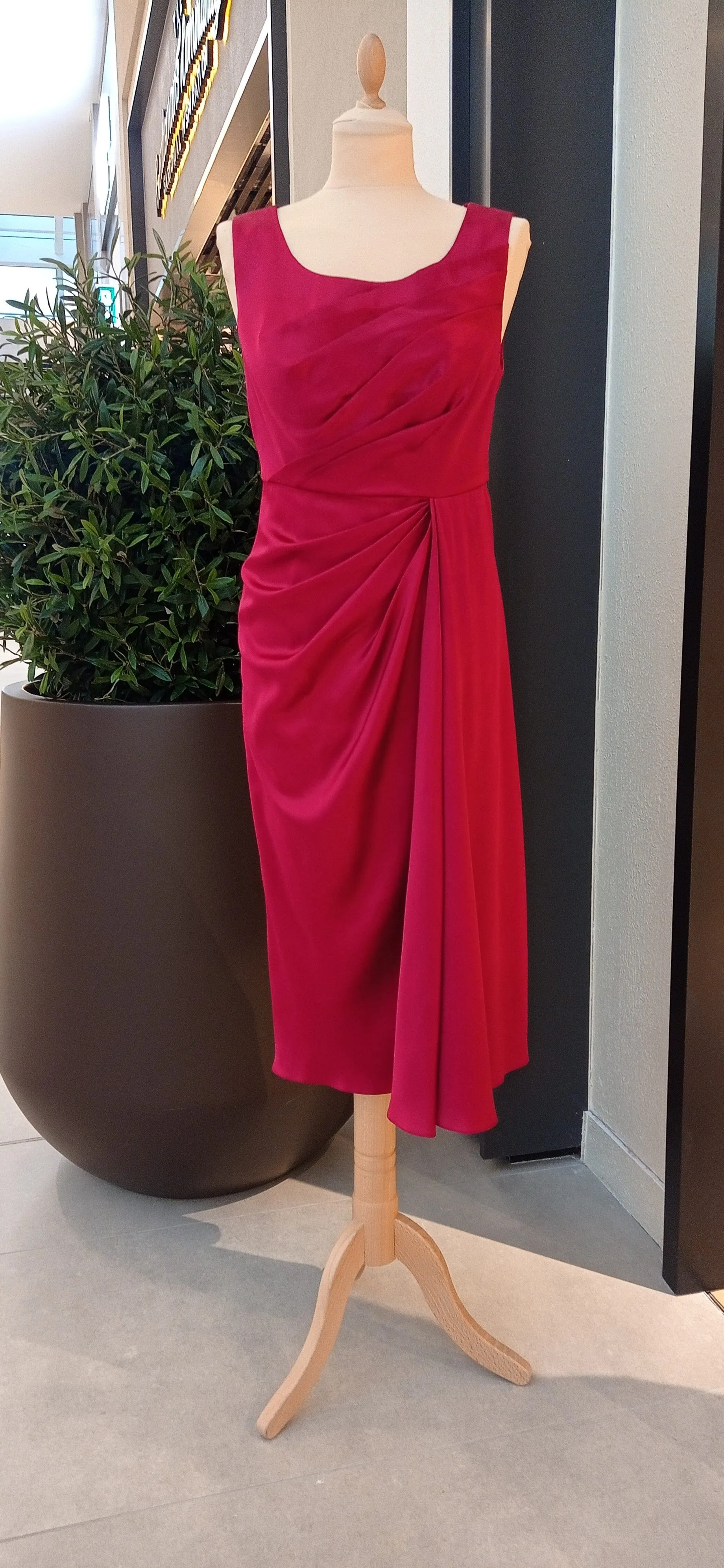 The Maroon Blue Armani Silk Dress