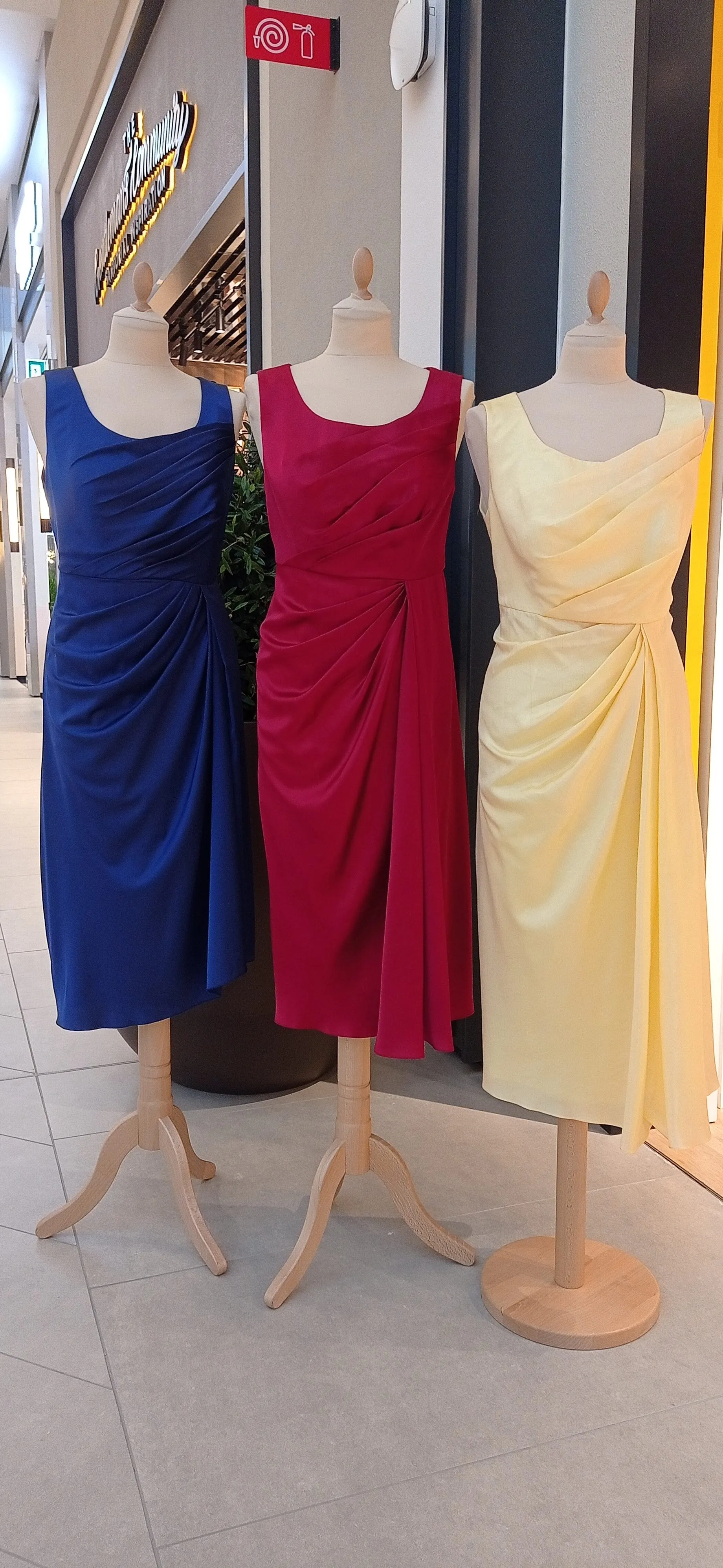 The Maroon Blue Armani Silk Dress