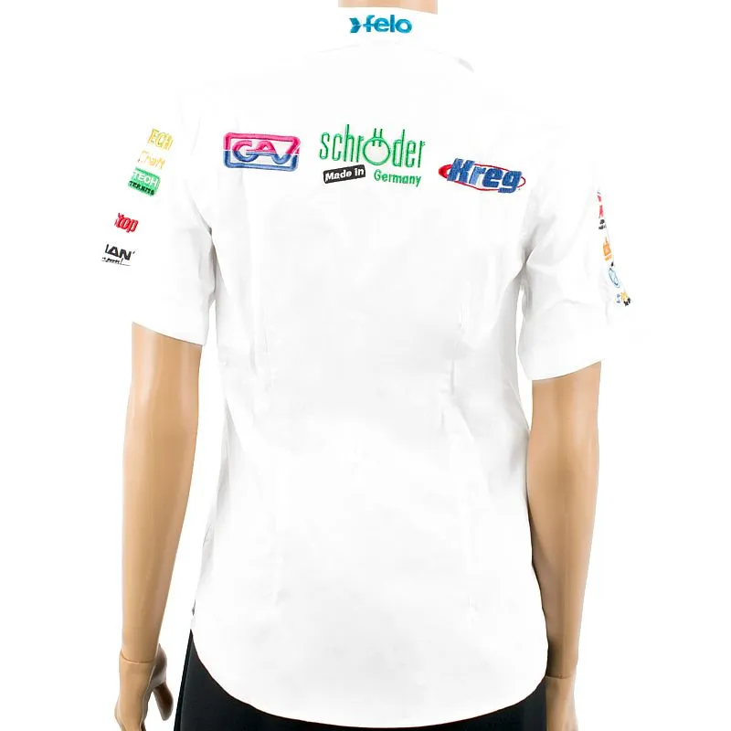 TORK CRAFT LADIES BLOUSE - WHITE 3/4 - MEDIUM TC00202