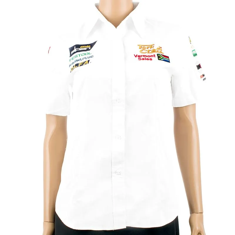 TORK CRAFT LADIES BLOUSE - WHITE 3/4 - MEDIUM TC00202