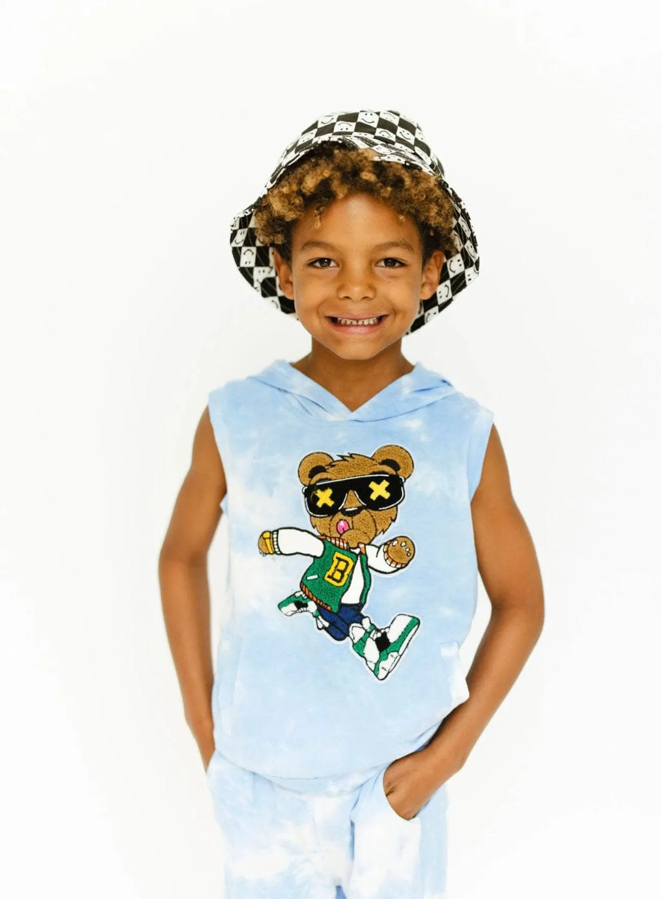 Varsity Bear Tie Dye Hoodie Set