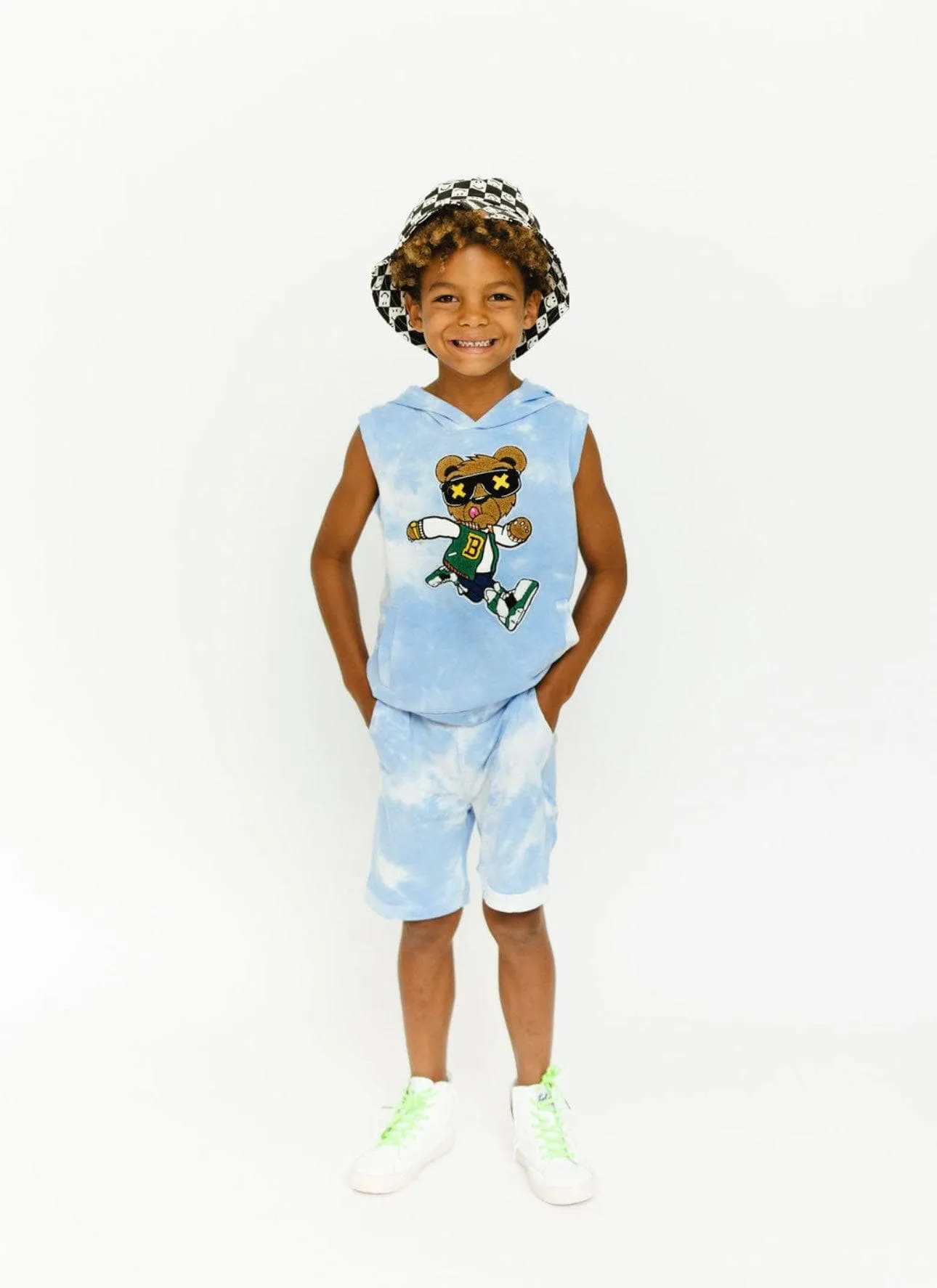 Varsity Bear Tie Dye Hoodie Set