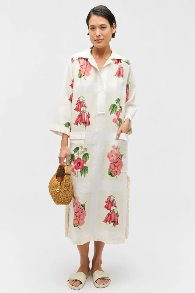 VERANDAH FLORAL LONG TUNIC DRESS